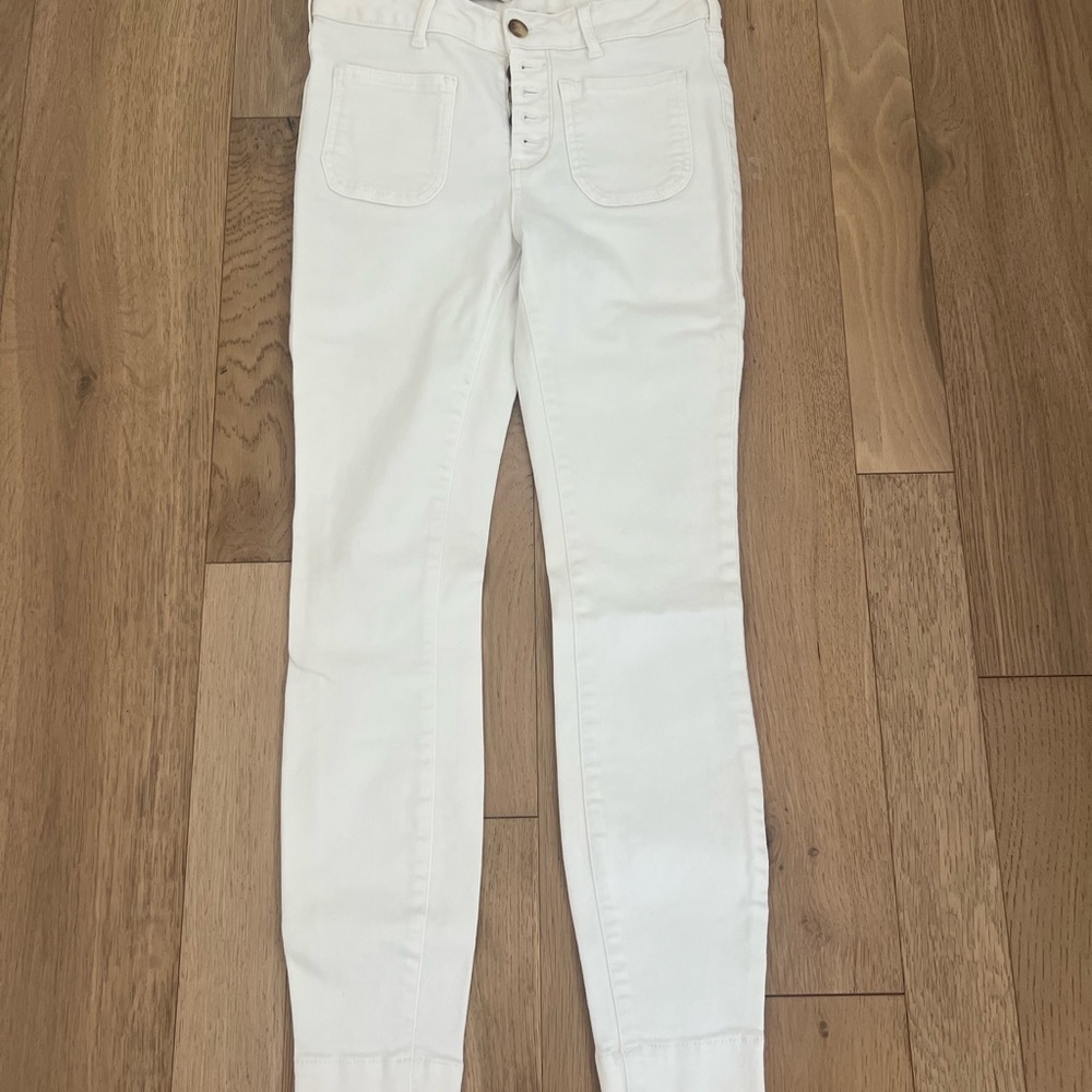 Women's Pilcro White High-Rise Denim Legging